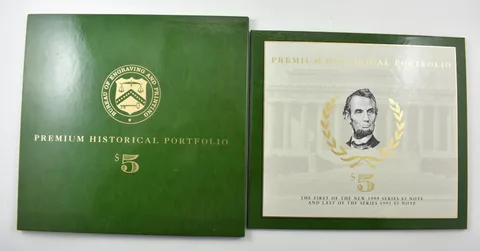 1995/1999 $5 FRN First Of 1999/Last Of 1995 Bureau Of Engraving a7923