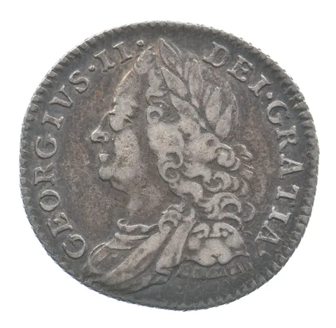 1758 Great Britain 6 Pence George II *6466