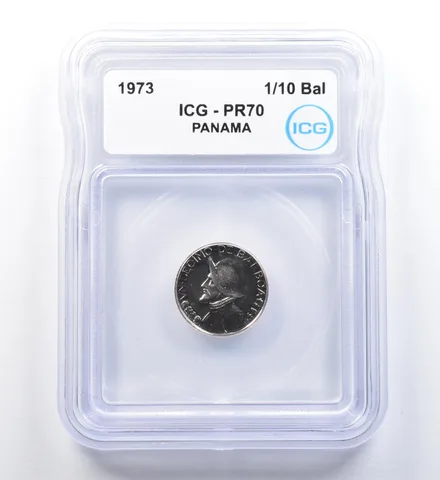 1973 Panama 1/10 Balboa PR70 ICG *1102