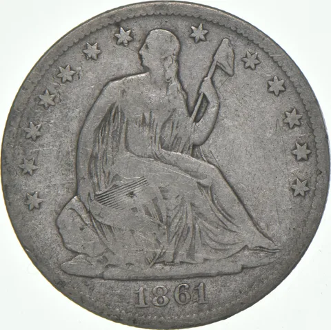 1861-O Seated Liberty Half Dollar *7961