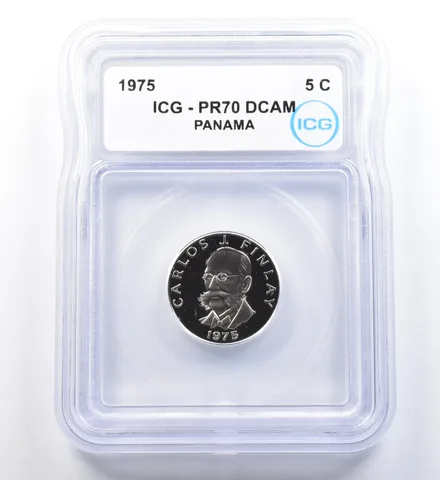 1975 Panama 5 Cents PR70 DCAM ICG a1111