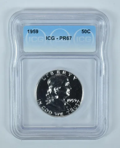 1959 Franklin Half Dollar PR67 ICG