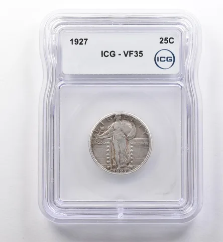 1927 Standing Liberty Quarter VF35 ICG a2231
