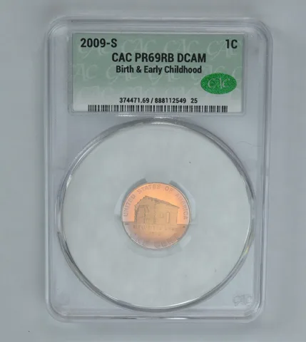 2009-S Lincoln Cent Birth & Childhood PR69 RB DCAM CAC CACg Beautiful Tone a1002