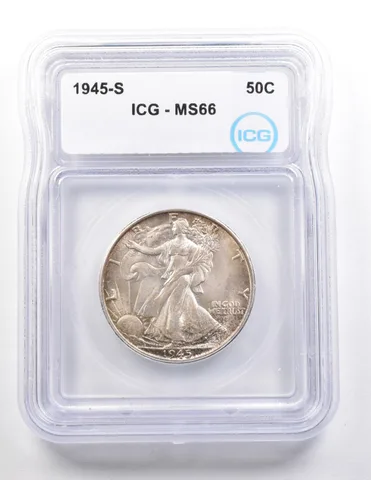 1945-S Walking Liberty Half Dollar MS66 ICG *3690