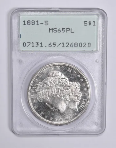 MS65 PL 1881-S Morgan Silver Dollar PCGS Rattler Upgrade? a0311