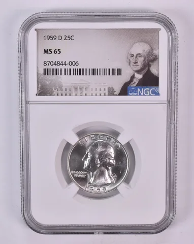 1959-D Washington Quarter MS65 NGC Special Label