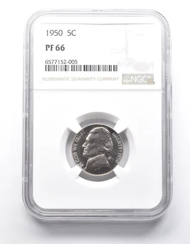 PF66 1950 Jefferson Nickel NGC Great Contrast *9854