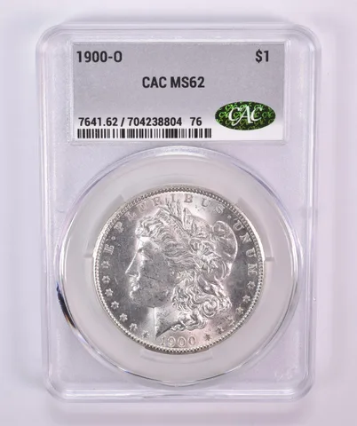 1900-O Morgan Silver Dollar MS62 CAC CACg