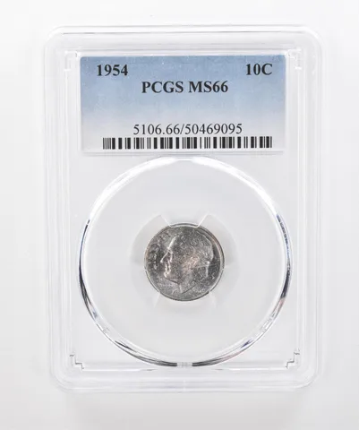 1954 Roosevelt Dime MS66 PCGS Beautiful Tone a1423