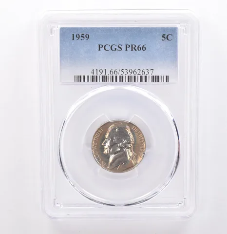 1959 Jefferson Nickel PR66 PCGS Beautiful Tone *9288