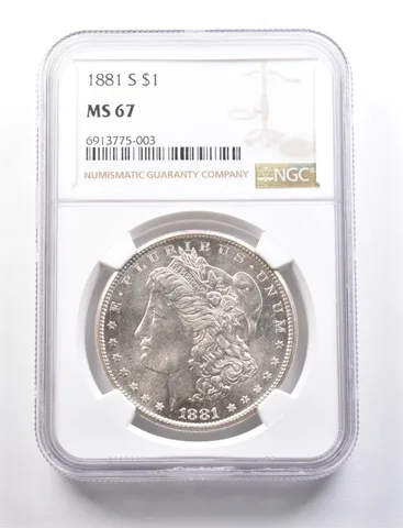 1881-S Morgan Silver Dollar MS67 NGC *7688