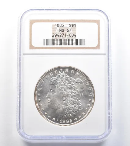 1885 Morgan Silver Dollar MS67 NGC PQ *8034
