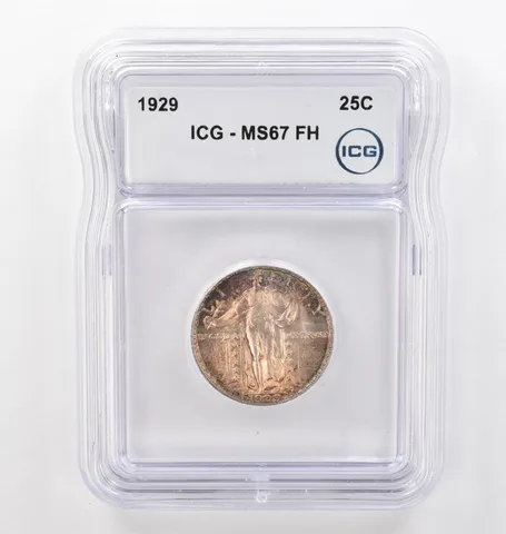 1929 Standing Liberty Quarter MS67 FH ICG Beautiful Tone *6174