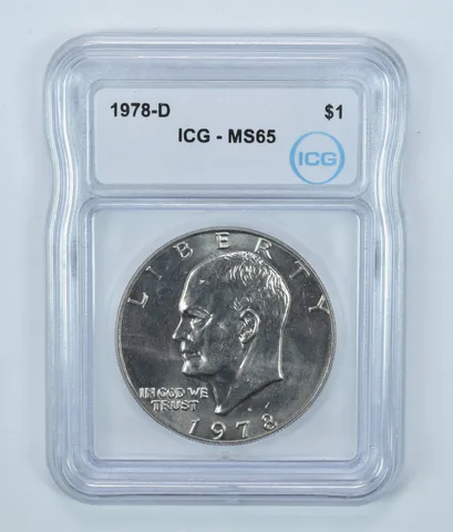 1978-D Eisenhower $1 MS65 ICG