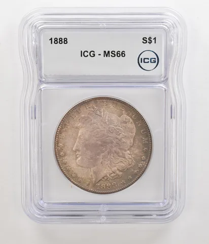 1888 Morgan Silver Dollar MS66 ICG Beautiful Tone a5492