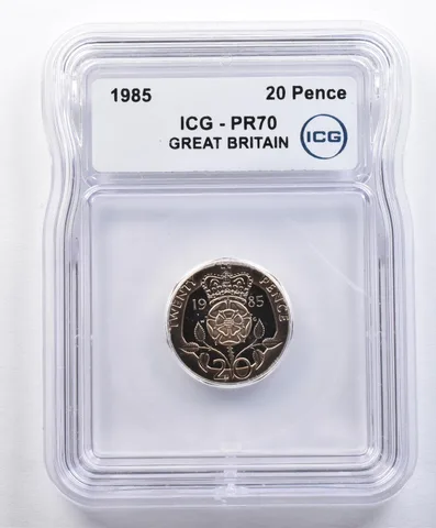 1985 Great Britain 20 Pence PR70 ICG *1586