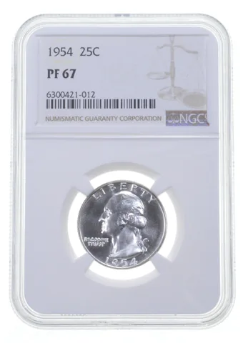 1954 Washington Quarter PF67 NGC PR Proof