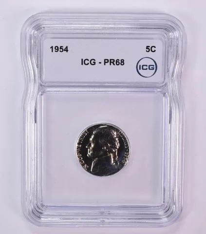 1954 Jefferson Nickel PR68 ICG