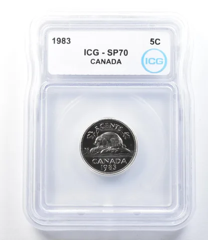 1983 Canada 5 Cents SP70 ICG *8873