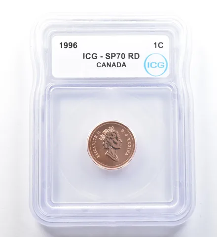 1996 Canada 1 Cent SP70 RD ICG a1125