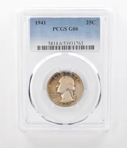 1941 Washington Quarter G06 PCGS Beautiful Tone a1084