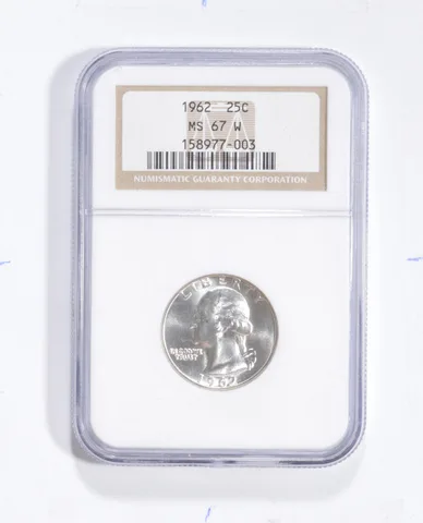 MS67 1962 Washington Quarter - Graded NGC *1797