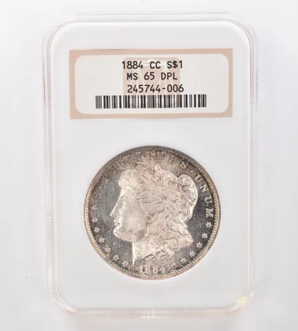 1884-CC Morgan Silver Dollar MS65 DPL NGC Beautiful Tone a8568