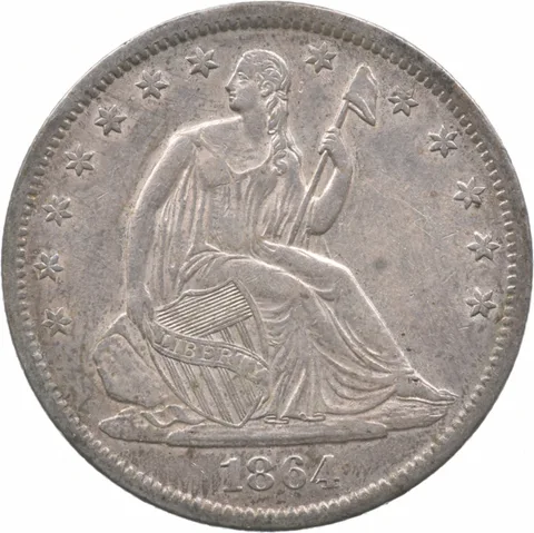 1864-S Seated Liberty Half Dollar *0375