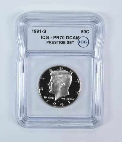 1991-S Kennedy Half Dollar Prestige Set PR70 DCAM ICG