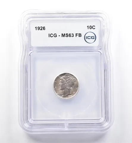 1926 Mercury Dime MS63 FB ICG *0286