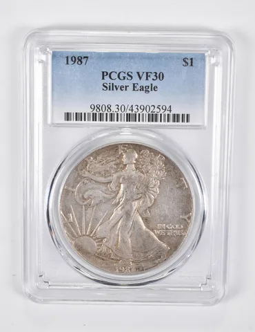 VF30 1987 American Silver Eagle PCGS Lowball *1784