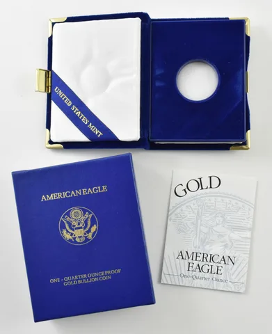 OGP 1999-W Gold Eagle 1/4 oz Proof - BOX & COA - NO COIN