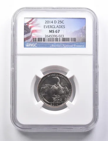 MS67 2014-D Washington Quarter Everglades NGC a5764
