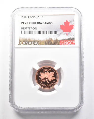 2009 Canada 1 Cent PF70 RD UCAM NGC a7428