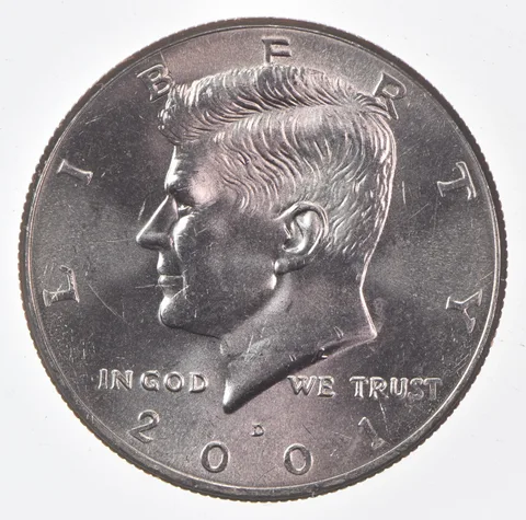 2001-D Kennedy Half Dollar Clad Unc
