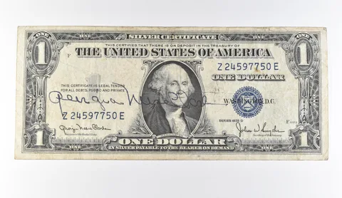 1935-D $1 Silver Certificate Blue Seal Courtesy Signature *9711