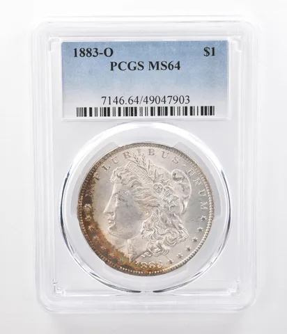 1883-O Morgan Silver Dollar MS64 PCGS Peripheral Tone *0497