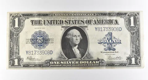 1923 $1 Silver Certificate Large Note Blue Seal *2931