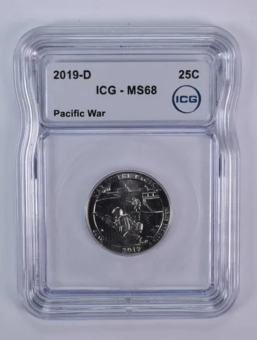 2019-D Washington Quarter ATB Pacific War MS68 ICG