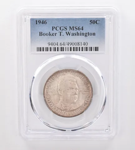 1946 Booker T Washington Commemorative Half Dollar MS64 PCGS Nice Tone *0020