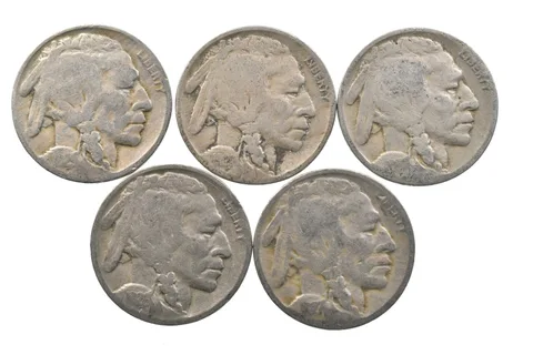 BETTER Lot 1929-D 1927-D 1927-D 1928-D 1927-D Buffalo Nickel Collection *104