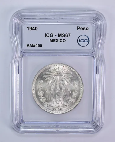 1940 M Mexico Peso KM#455 MS67 ICG