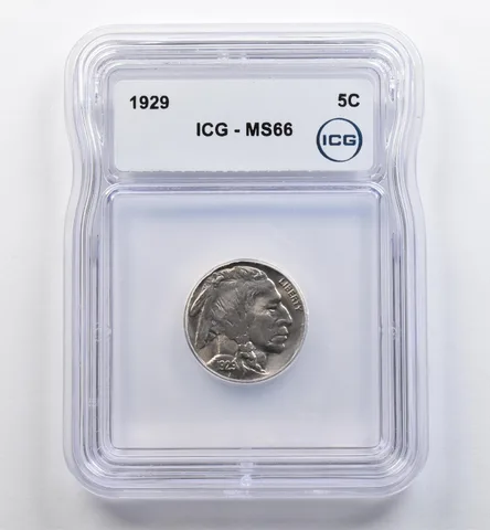 1929 Indian Head Buffalo Nickel MS66 ICG *9029