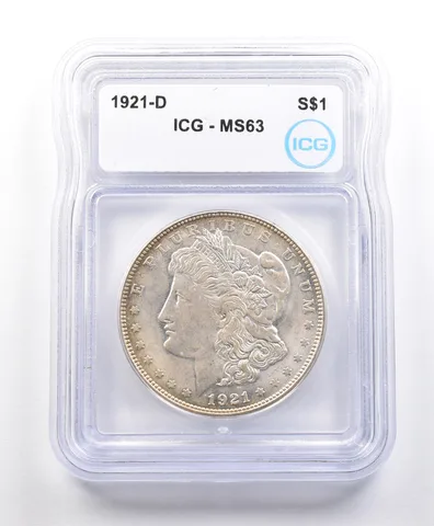 1921-D Morgan Silver Dollar MS63 ICG *3310
