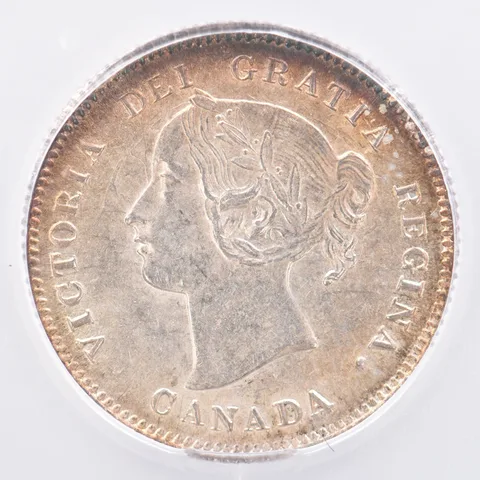 1872 H Canada 5 Cents MS62 ICG Beautiful Tone *1919