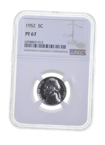 PF67 1952 Jefferson Nickel - Graded NGC a6091