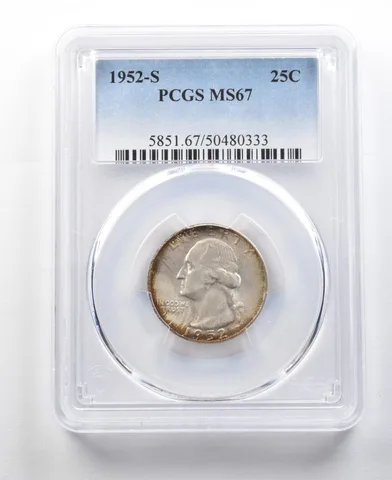 1952-S Washington Quarter MS67 PCGS *0328