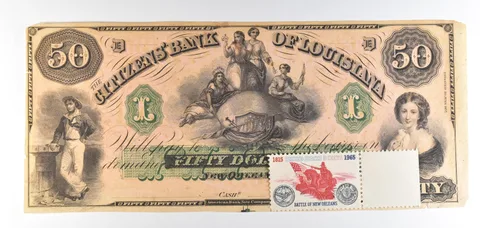 1800s $50 New Orleans LA Citizens Bank Obsolete Note *8848