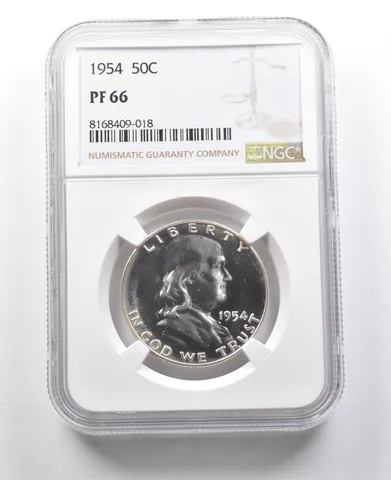1954 Franklin Half Dollar PF66 NGC Great Contrast a8928